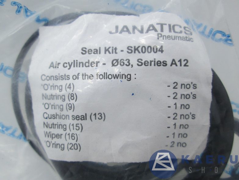 Jual Seal Kit Pneumatic Air Cylinder A12 Series Janatics 