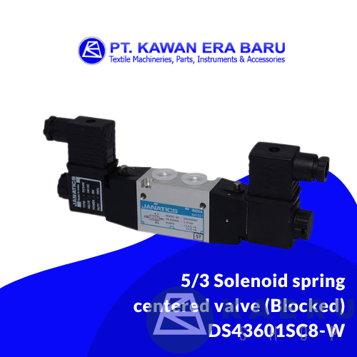 Solenoid spring centered valve (Blocked) DS43601SC8-W
