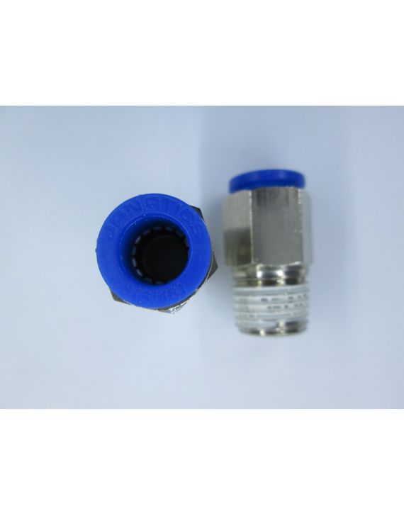 Straight Male connector Diameter 8mm x 1/4