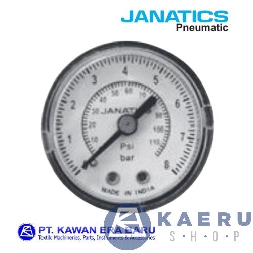 Jual Janatics A2PG08 Pressure Gauge 8 Bar Diameer 40 mm